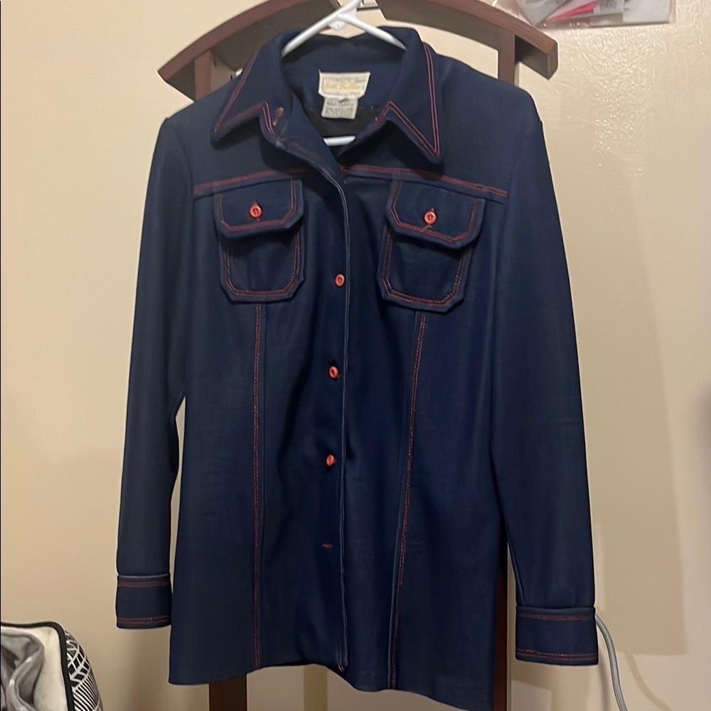 Sears Blue Utility Jacket with Classic Cut